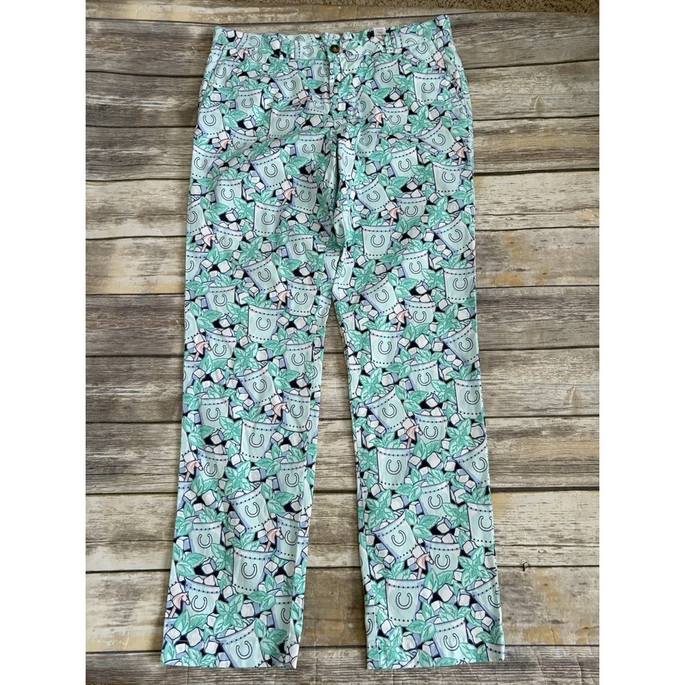 Vineyard Vines 145th Kentucky Derby Mint Julep‎ Pants Mens 36 X 34 Chinos Golf